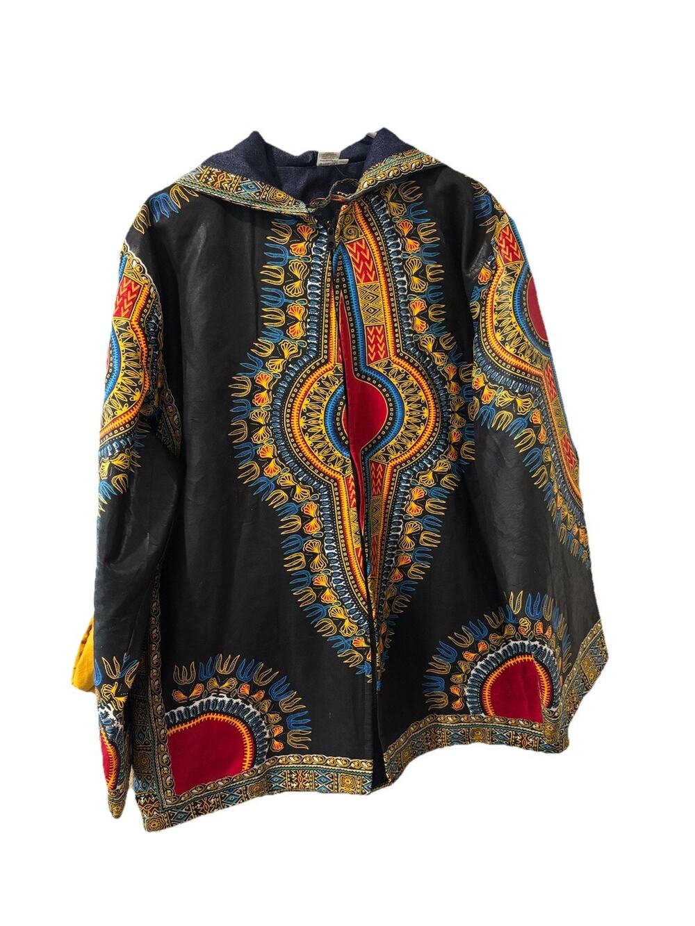 Jacket Dashiki Hoodie Kaftan Tribal Boho One Size Unisex